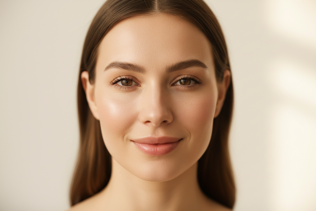 Portrait peau radieuse tête complète 39 ans